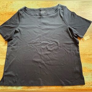 Talbots Navy Blue Short Sleeve T-Shirt - Size 3XP, NWT